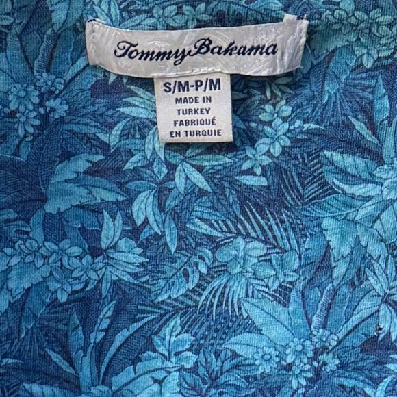 RARE Tommy Bahama Aloha From Paradise Waffle Knit Cotton Robe Size S/M - Picture 4 of 9